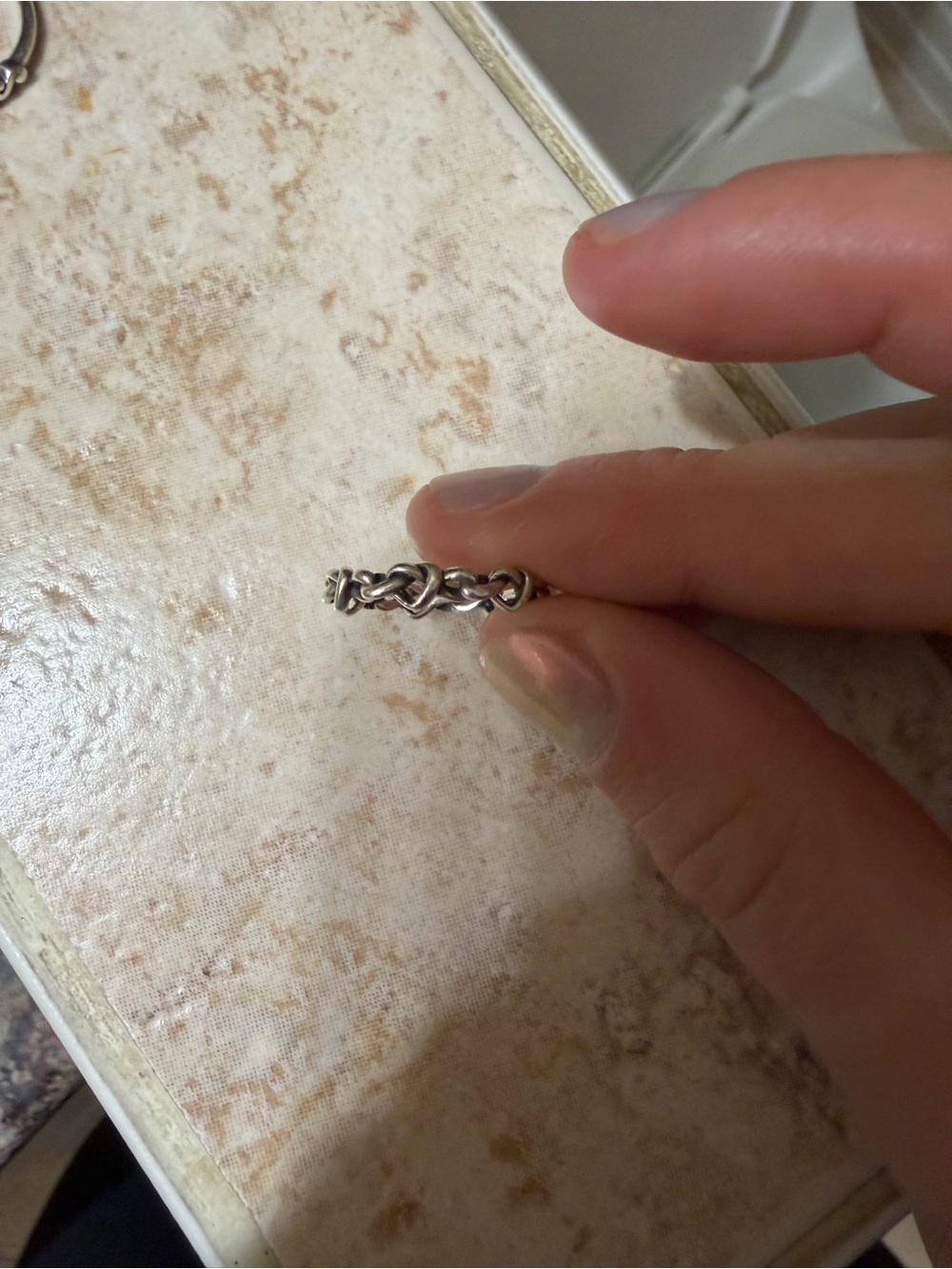 Pandora Silver Celtic Knot Ring - Silver
